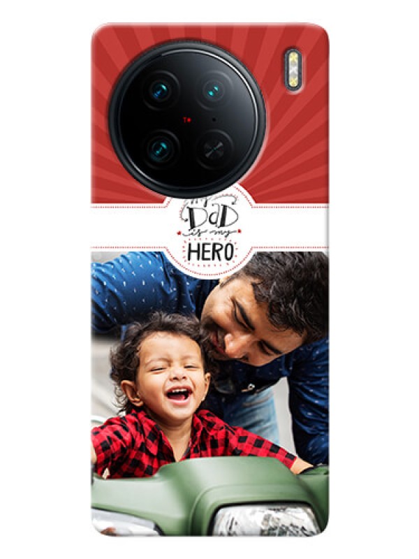 Custom Vivo X90 Pro 5G custom mobile phone cases: My Dad Hero Design
