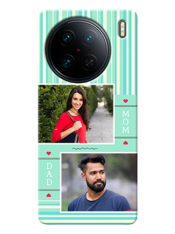 Custom Vivo X90 Pro 5G custom mobile phone covers: Mom & Dad Pic Design