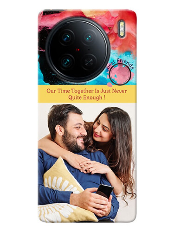 Custom Vivo X90 Pro 5G Mobile Cases: Quote with Acrylic Painting Design