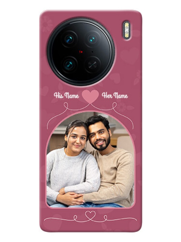 Custom Vivo X90 Pro 5G mobile phone covers: Love Floral Design