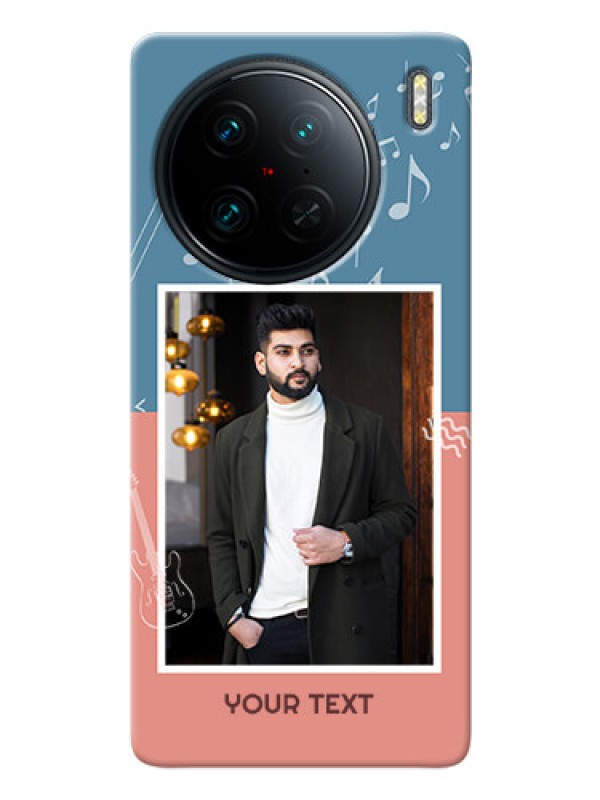 Custom Vivo X90 Pro 5G Phone Back Covers with Color Musical Note Design