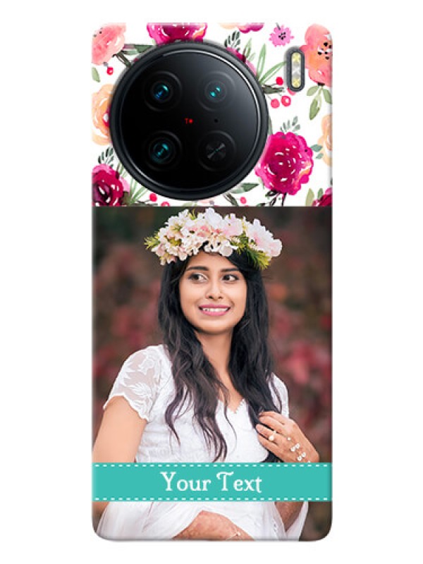 Custom Vivo X90 Pro 5G Personalized Mobile Cases: Watercolor Floral Design