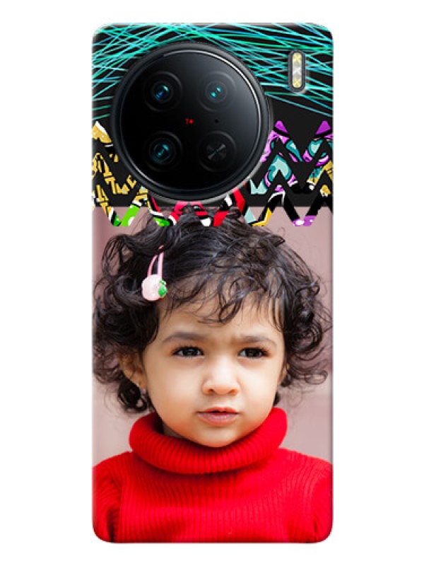 Custom Vivo X90 Pro 5G personalized phone covers: Neon Abstract Design