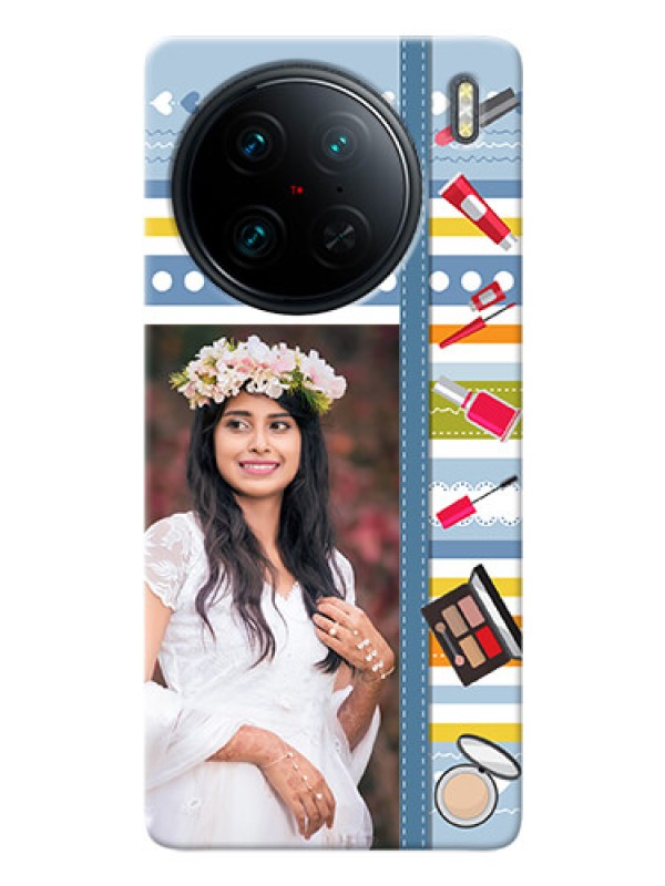 Custom Vivo X90 Pro 5G Personalized Mobile Cases: Makeup Icons Design