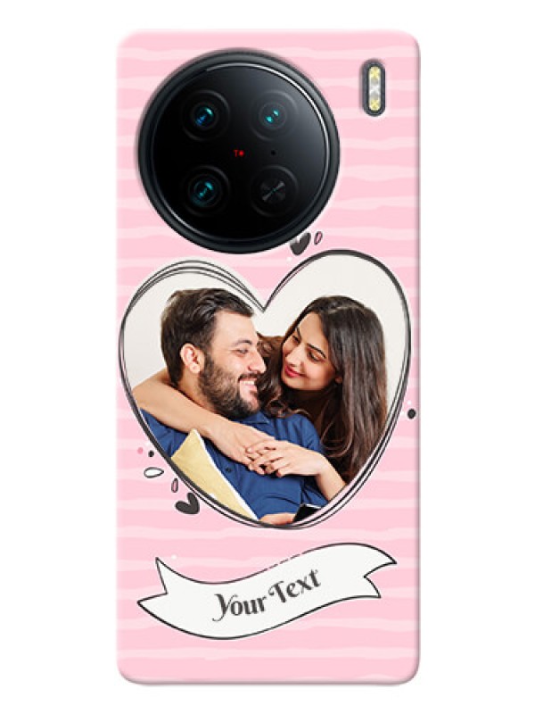 Custom Vivo X90 Pro 5G custom mobile phone covers: Vintage Heart Design