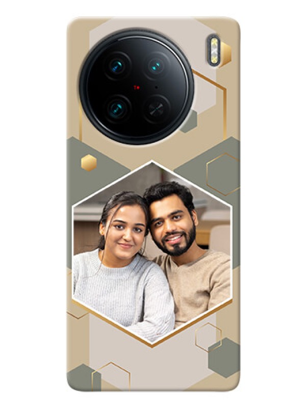 Custom Vivo X90 Pro 5G Phone Back Covers: Stylish Hexagon Pattern Design