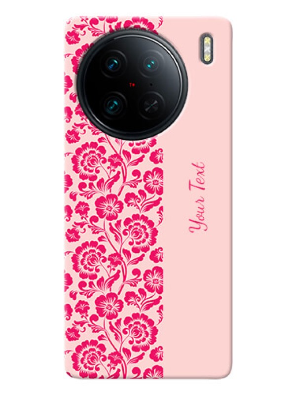 Custom Vivo X90 Pro 5G Phone Back Covers: Attractive Floral Pattern Design