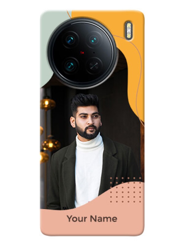 Custom Vivo X90 Pro 5G Custom Phone Cases: Tri-coloured overlay design