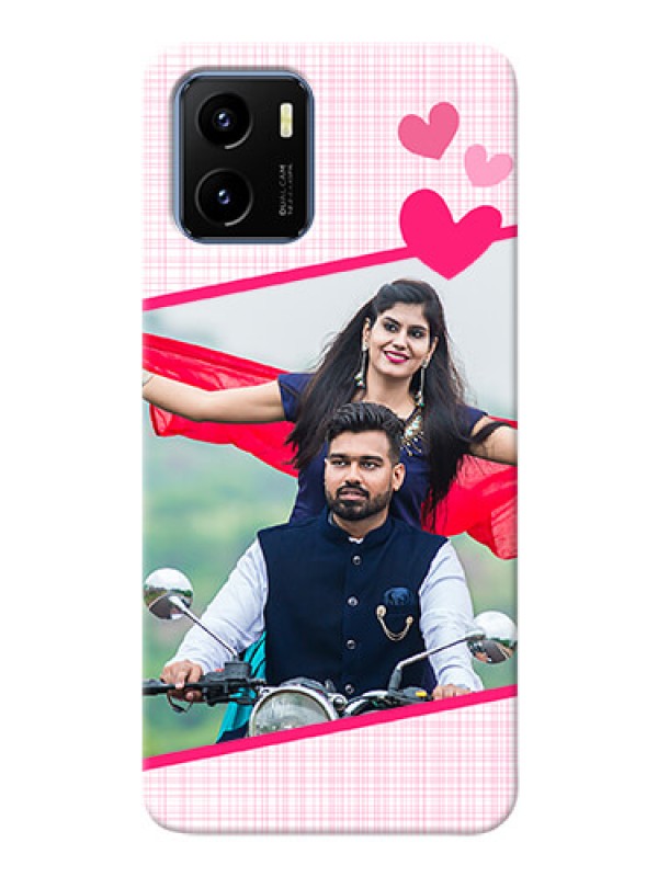 Custom Vivo Y01 Personalised Phone Cases: Love Shape Heart Design
