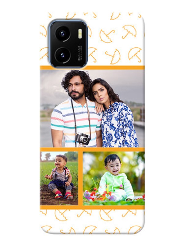 Custom Vivo Y01 Personalised Phone Cases: Yellow Pattern Design
