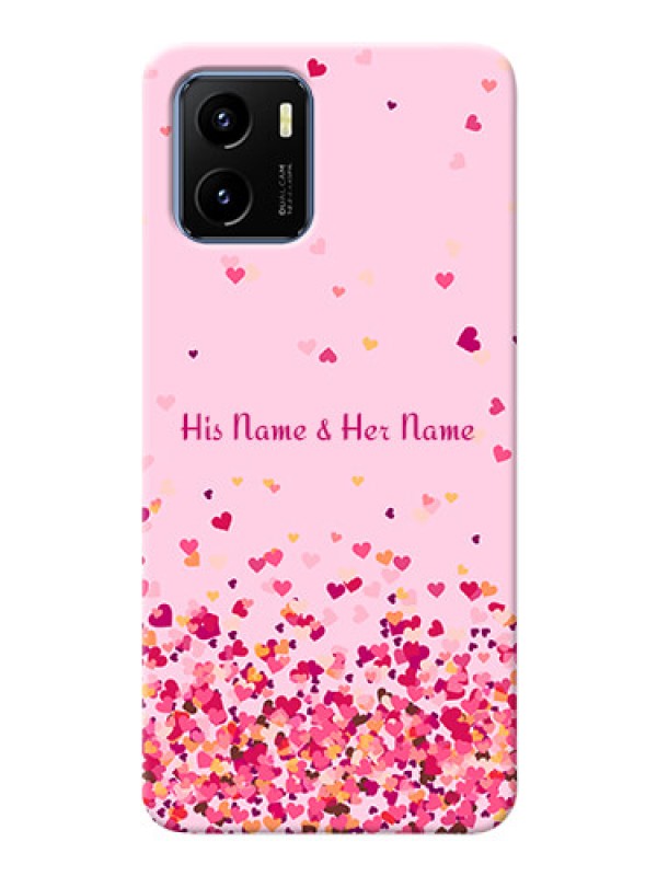 Custom Vivo Y01 Phone Back Covers: Floating Hearts Design