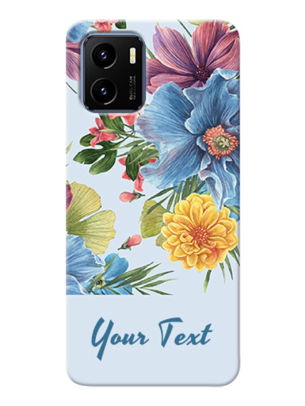 Custom Vivo Y01 Custom Phone Cases: Stunning Watercolored Flowers Painting Design
