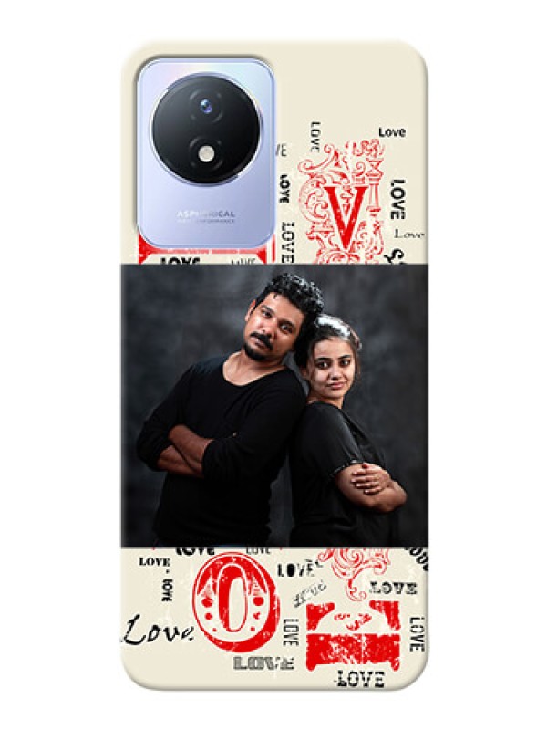Custom Vivo Y02 mobile cases online: Trendy Love Design Case