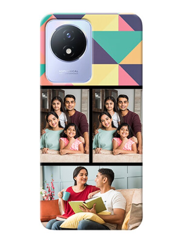 Custom Vivo Y02 personalised phone covers: Bulk Pic Upload Design