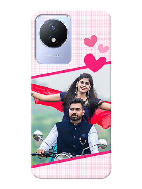 Custom Vivo Y02 Personalised Phone Cases: Love Shape Heart Design