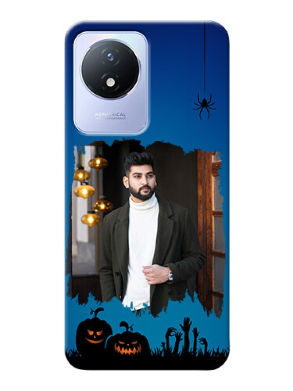 Custom Vivo Y02 mobile cases online with pro Halloween design 