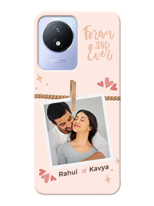 Custom Vivo Y02 Phone Back Covers: Forever and ever love Design