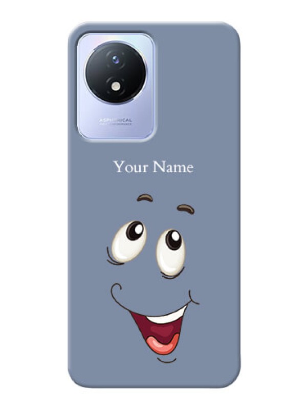 Custom Vivo Y02 Phone Back Covers: Laughing Cartoon Face Design