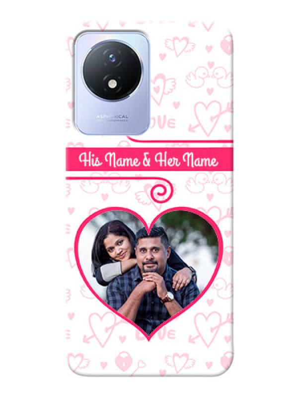 Custom Vivo Y02t Personalized Phone Cases: Heart Shape Love Design