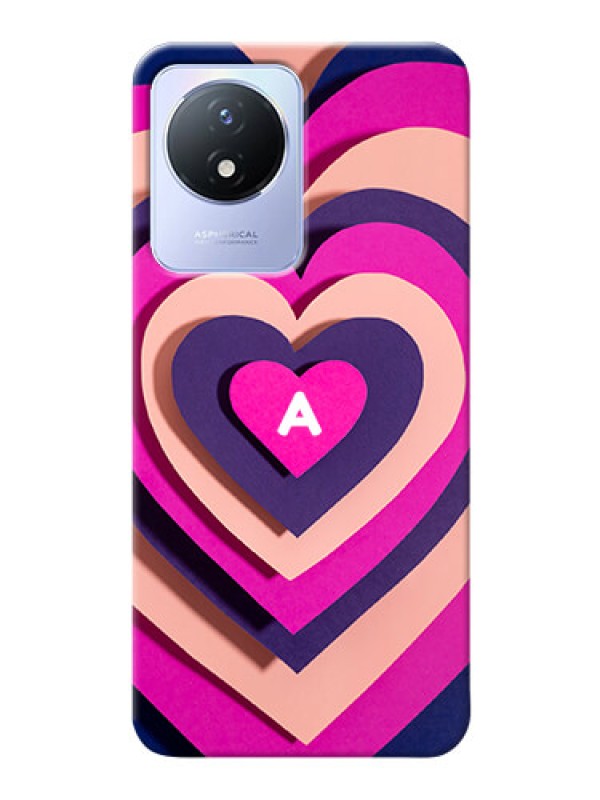 Custom Vivo Y02T Custom Mobile Case with Cute Heart Pattern Design