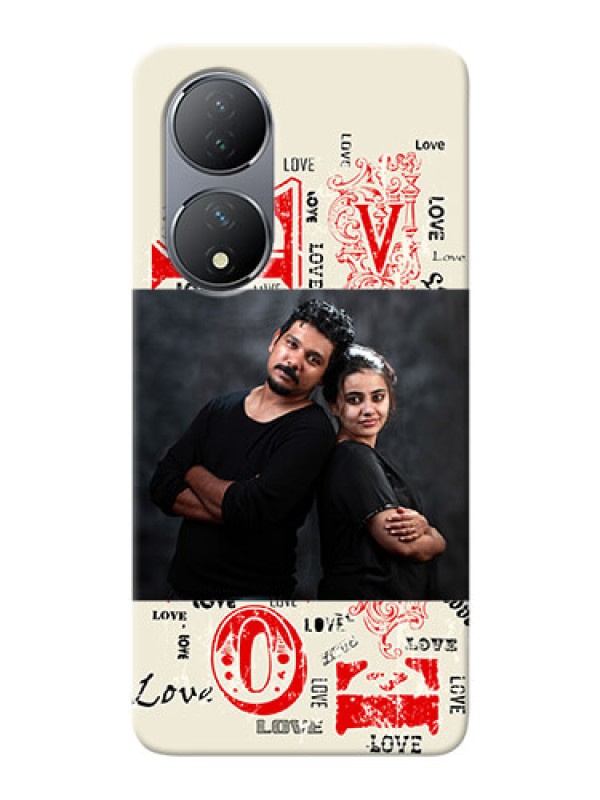Custom Vivo Y100 mobile cases online: Trendy Love Design Case