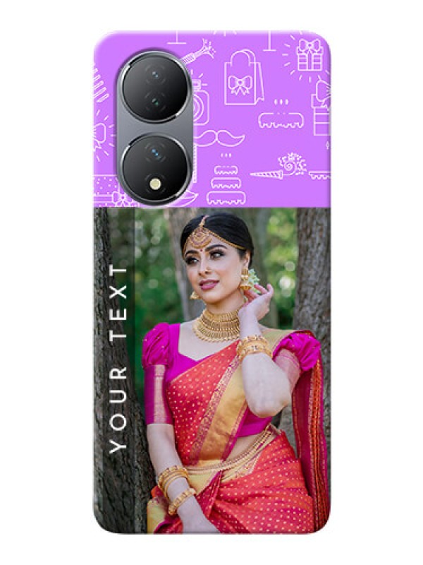 Custom Vivo Y100 Personalized Phone Cases: Birthday Icons Design