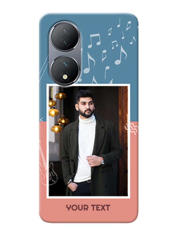 Custom Vivo Y100 Phone Back Covers with Color Musical Note Design