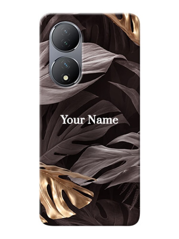 Custom Vivo Y100 Mobile Back Covers: Wild Leaves digital paint Design