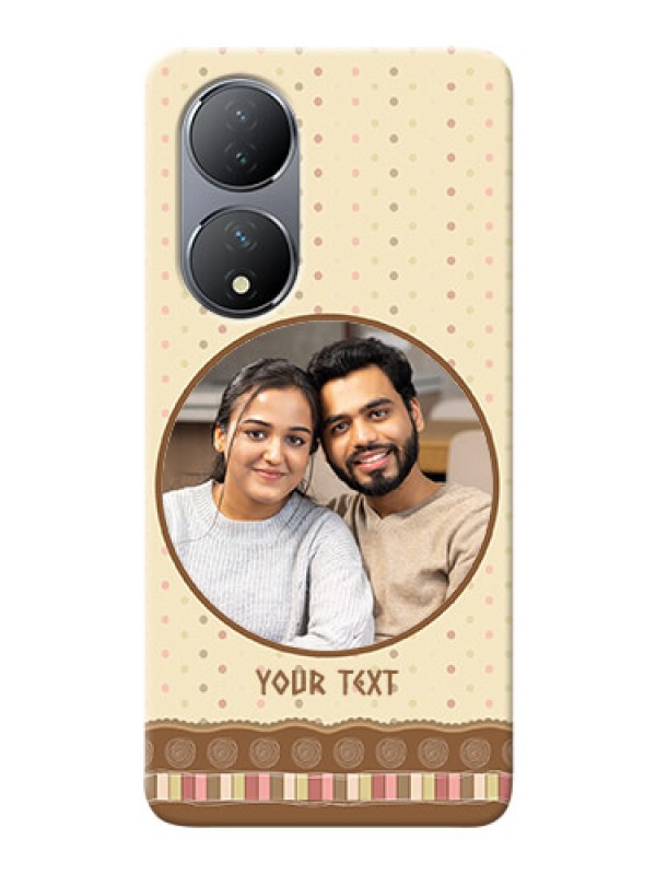 Custom Vivo Y100A Mobile Cases: Brown Dotted Mobile Case Design