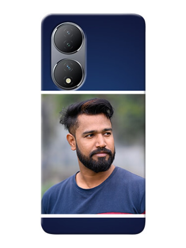 Custom Vivo Y100A Mobile Cases: Simple Royal Blue Design