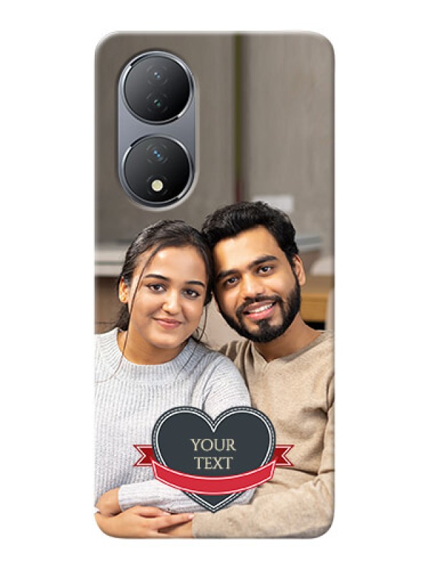 Custom Vivo Y100A mobile back covers online: Just Married Couple Design