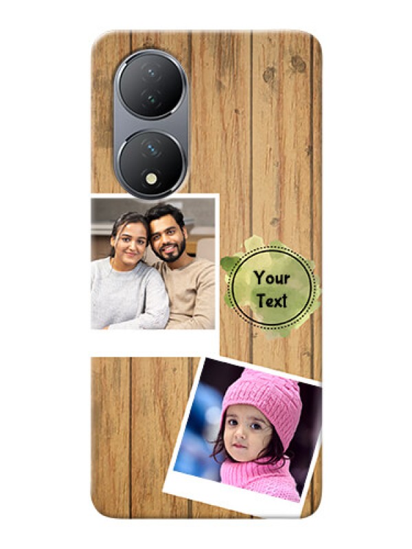 Custom Vivo Y100A Custom Mobile Phone Covers: Wooden Texture Design