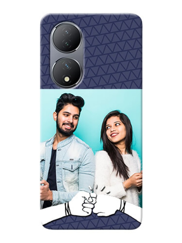 Custom Vivo Y100A Mobile Covers Online with Best Friends Design 