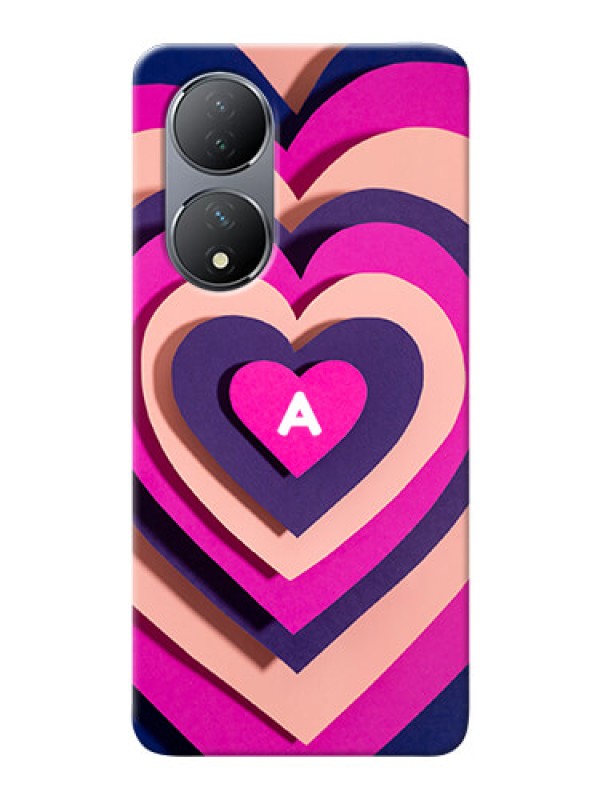 Custom Vivo Y100A Custom Mobile Case with Cute Heart Pattern Design