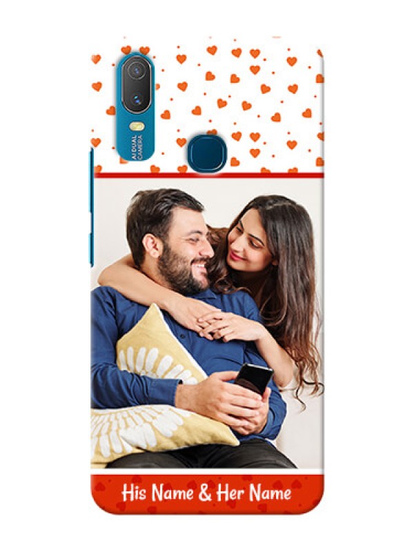 Custom Vivo Y11 Phone Back Covers: Orange Love Symbol Design