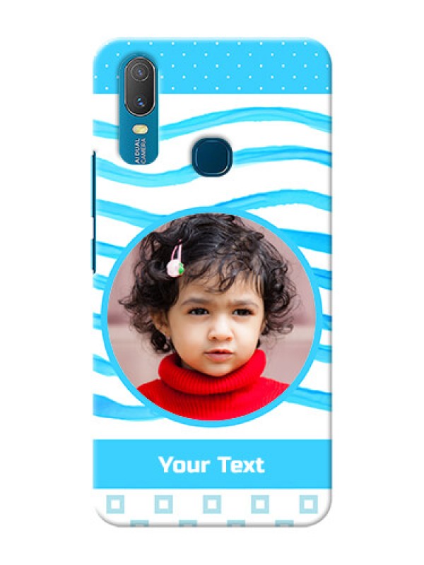 Custom Vivo Y11 phone back covers: Simple Blue Case Design