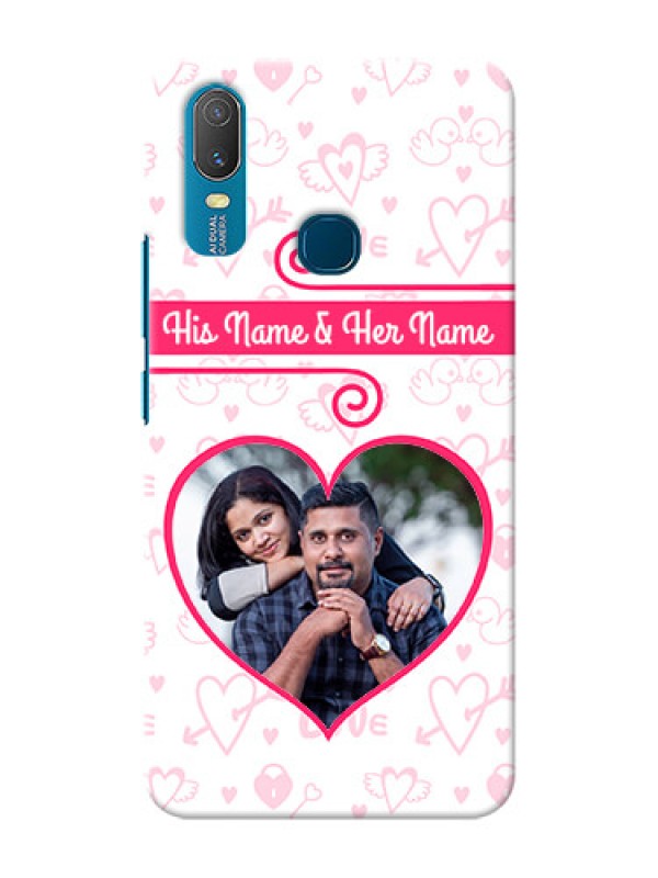 Custom Vivo Y11 Personalized Phone Cases: Heart Shape Love Design