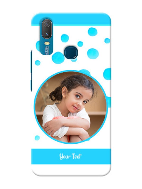 Custom Vivo Y11 Custom Phone Covers: Blue Bubbles Pattern Design