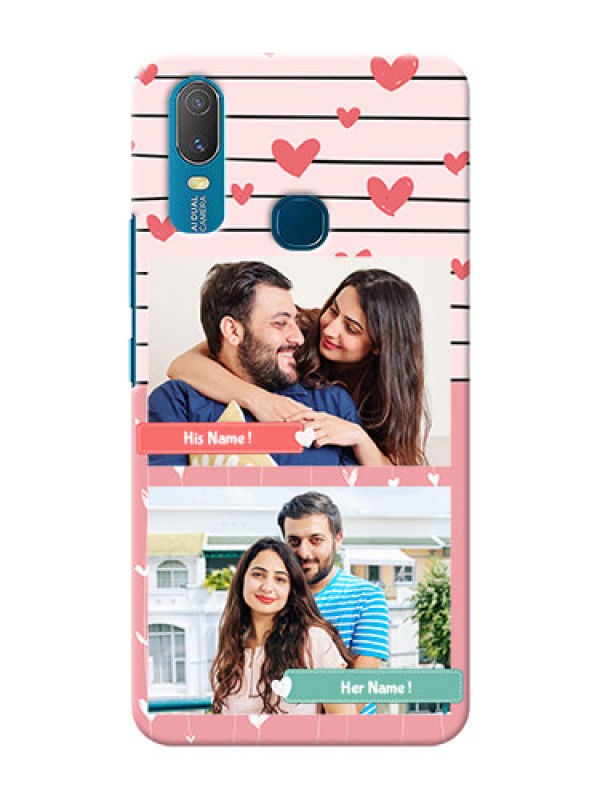 Custom Vivo Y11 custom mobile covers: Photo with Heart Design