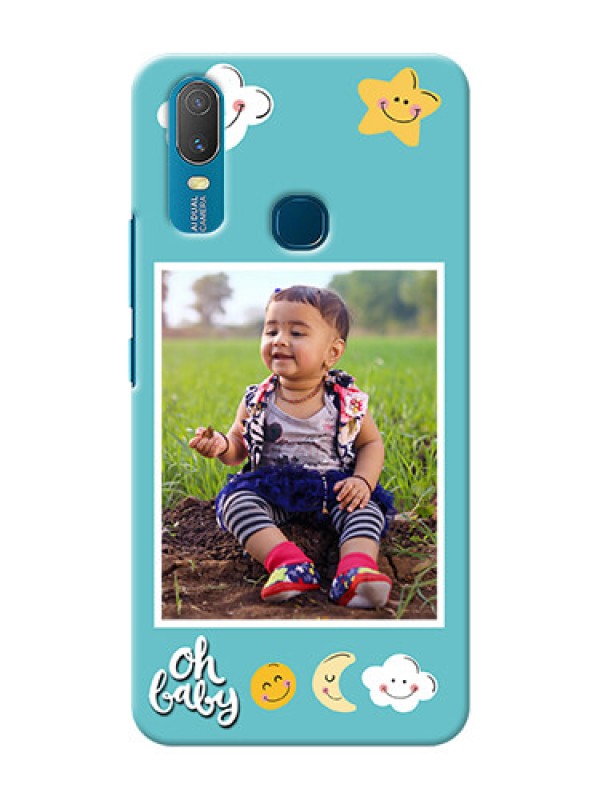 Custom Vivo Y11 Personalised Phone Cases: Smiley Kids Stars Design