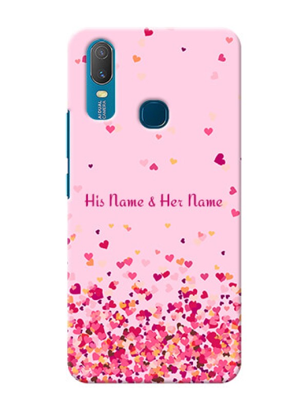 Custom Vivo Y11 Phone Back Covers: Floating Hearts Design