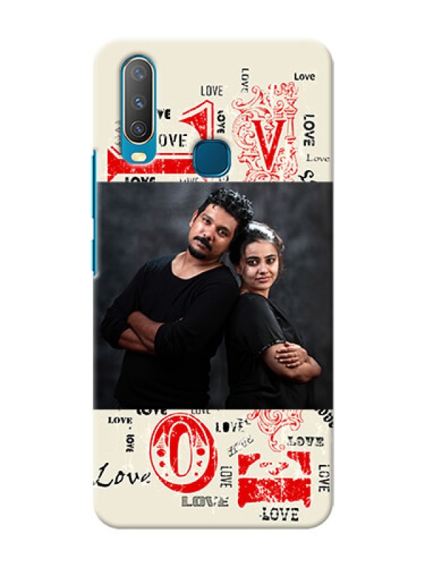 Custom Vivo Y12 mobile cases online: Trendy Love Design Case