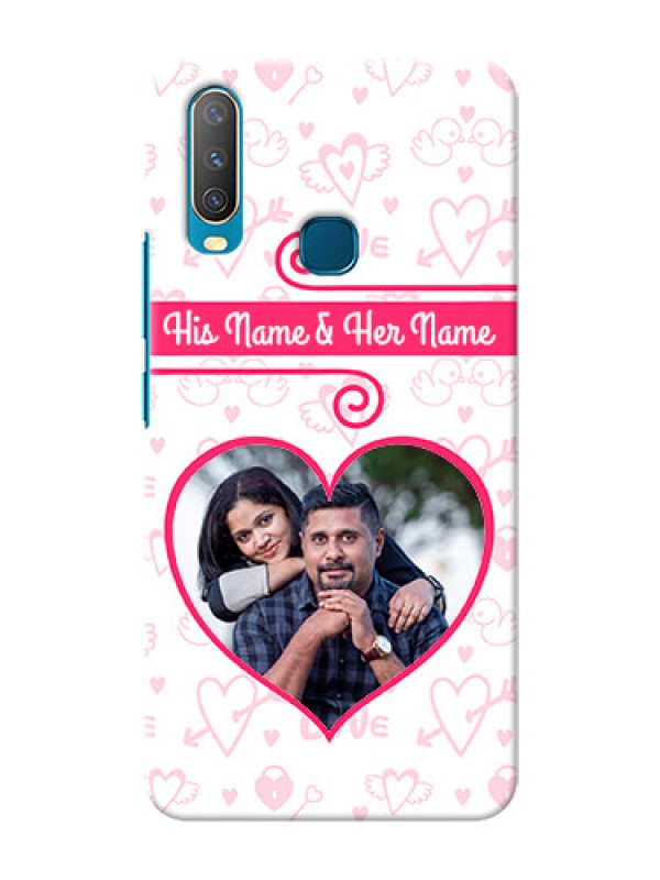 Custom Vivo Y12 Personalized Phone Cases: Heart Shape Love Design