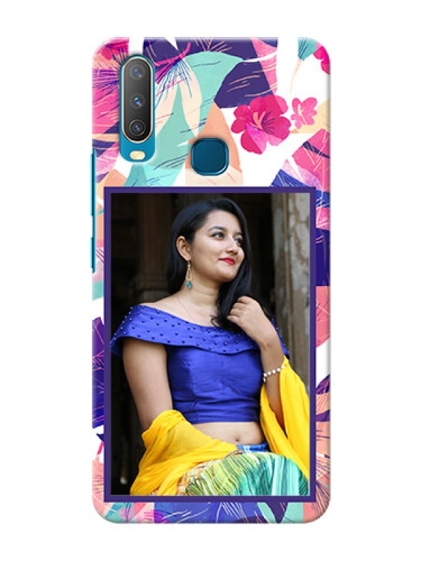 Custom Vivo Y12 Personalised Phone Cases: Abstract Floral Design