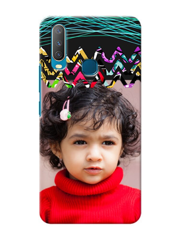 Custom Vivo Y12 personalized phone covers: Neon Abstract Design