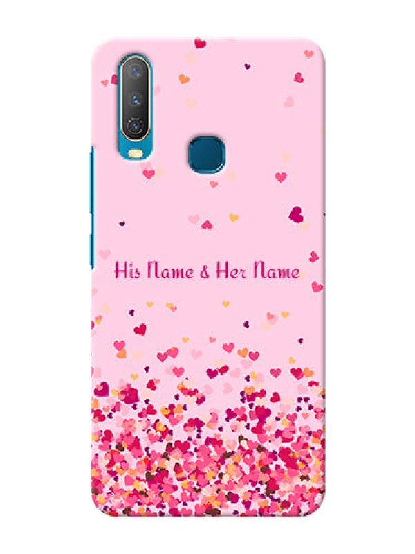 Custom Vivo Y12 Phone Back Covers: Floating Hearts Design