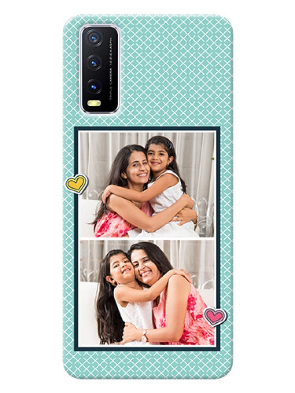 Custom Vivo Y12G Custom Phone Cases: 2 Image Holder with Pattern Design