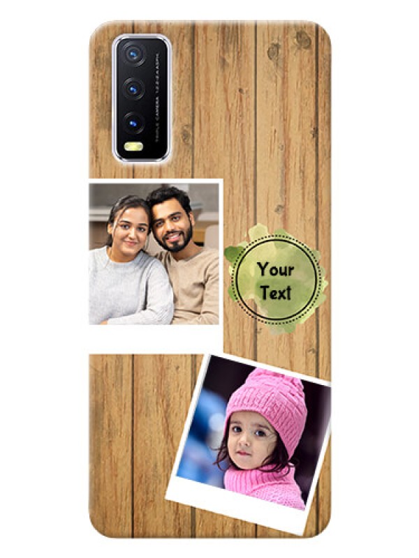 Custom Vivo Y12G Custom Mobile Phone Covers: Wooden Texture Design