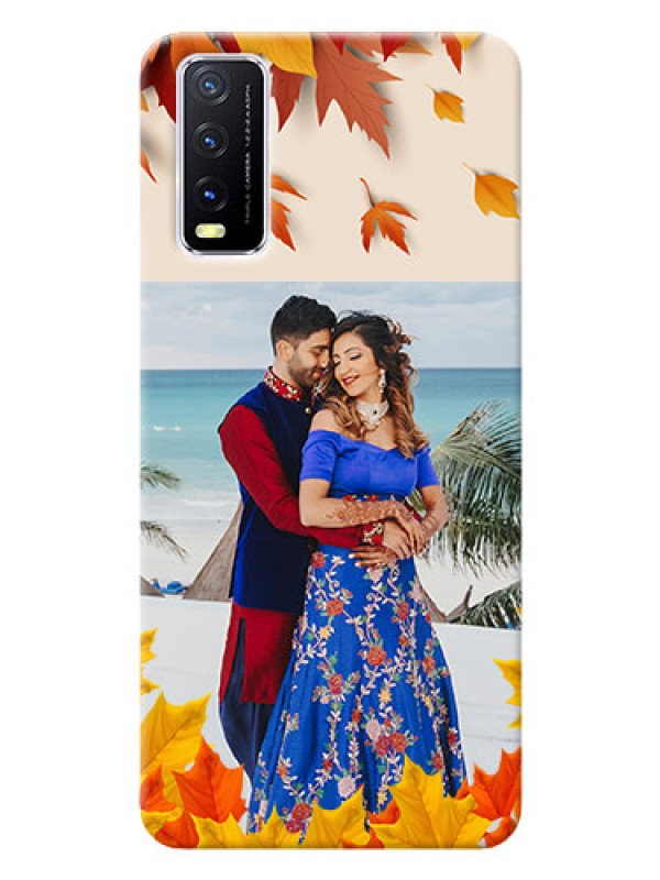 Custom Vivo Y12G Mobile Phone Cases: Autumn Maple Leaves Design