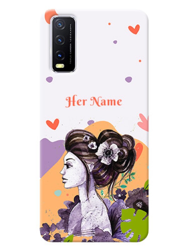Custom Vivo Y12G Custom Mobile Case with Woman And Nature Design